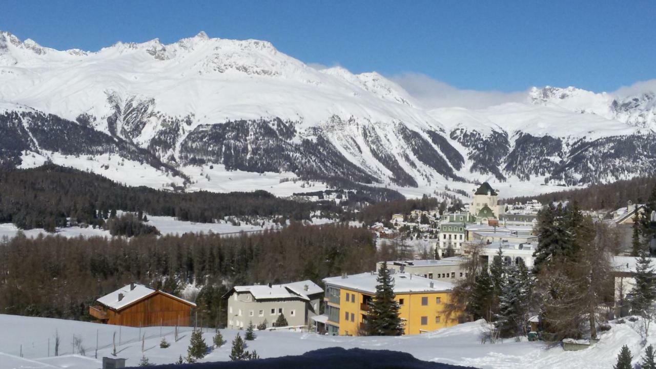 Ferienwohnung Chesa Delfin Pontresina Exterior foto